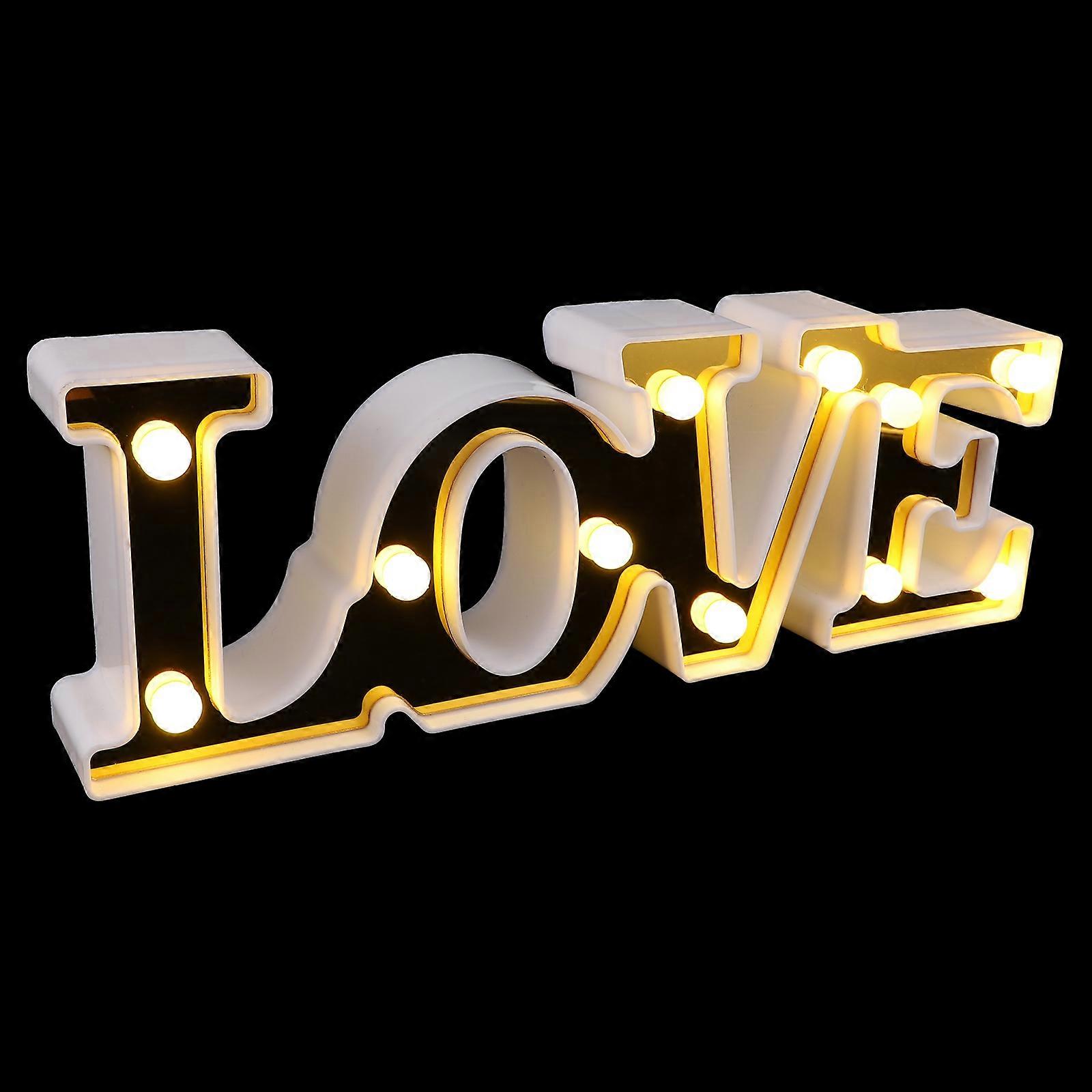 1Pc Love Letters Neon Light Creative LED Light Decor Party Scene Light Adorn
