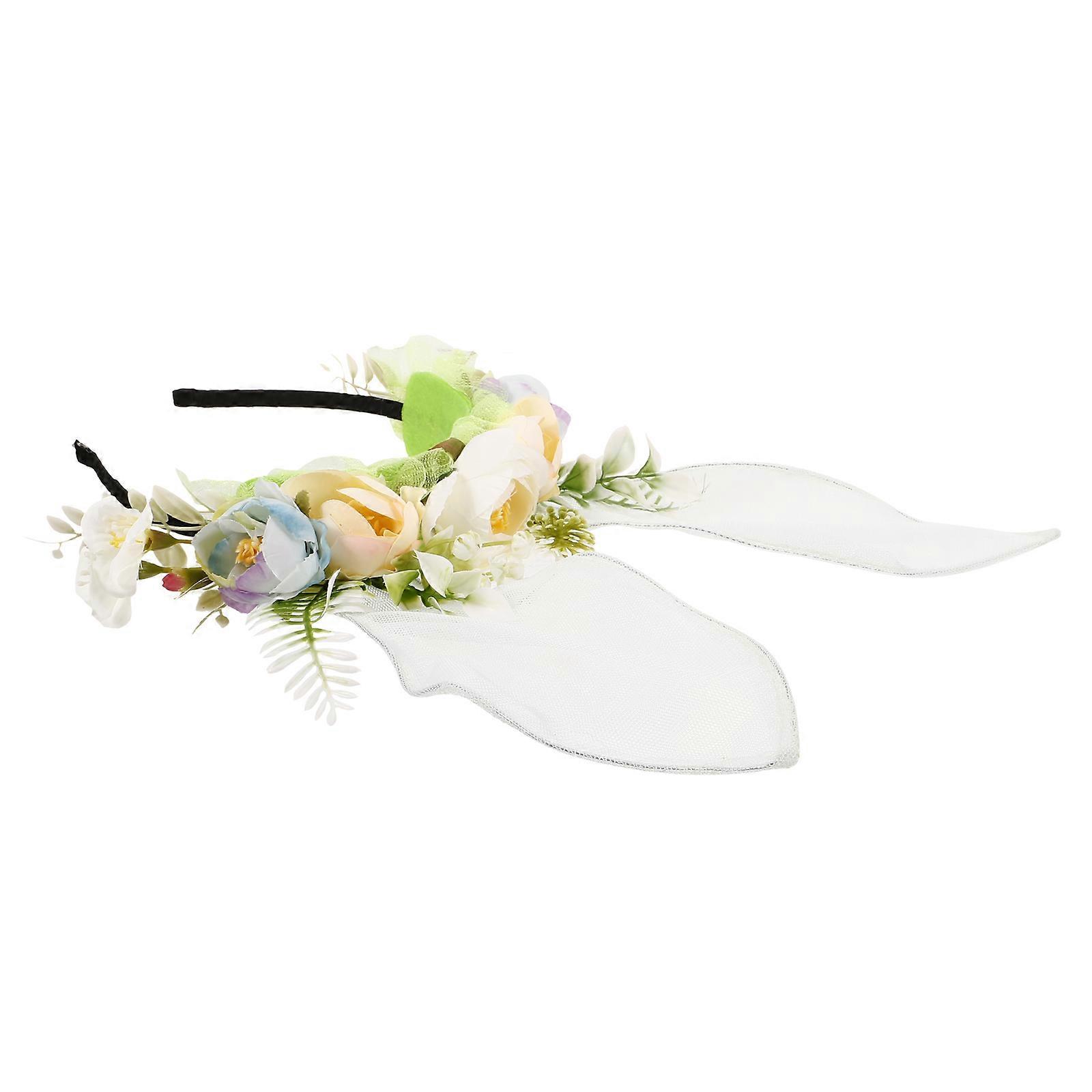 Easter Bunny Ears Headband Multi Color Comfortable Wear Adjustable Size Realistic Design 1Pack