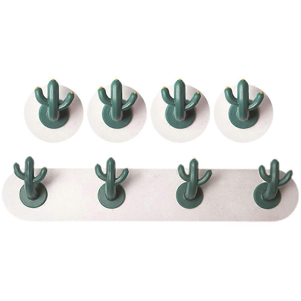 Self-Adhesive Cactus Shaped Hooks Wall Hanger Dorm Room 2Sets
