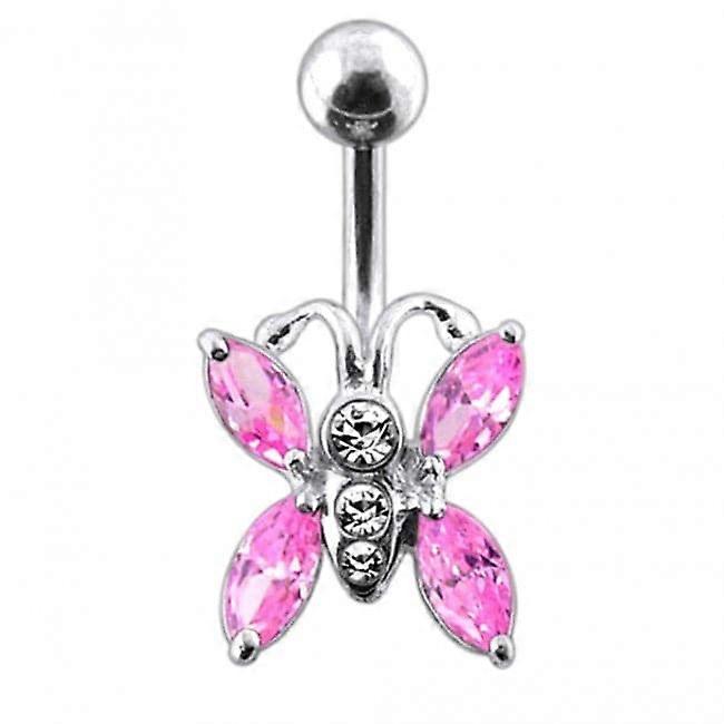 Jewelled Bug Non-moving Belly Ring