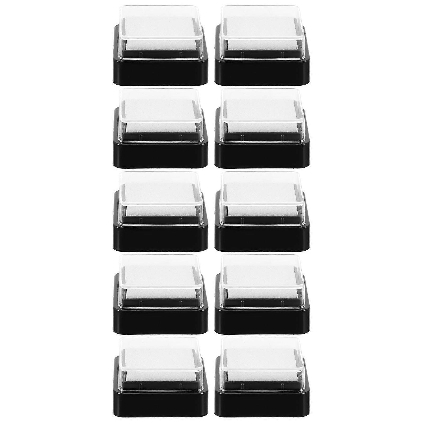 Ink Refill For Self Inking Stamps Blank Ink Pads Diy Projects Artists White 3.30X3.20X1.70CM Refillable 10Pcs