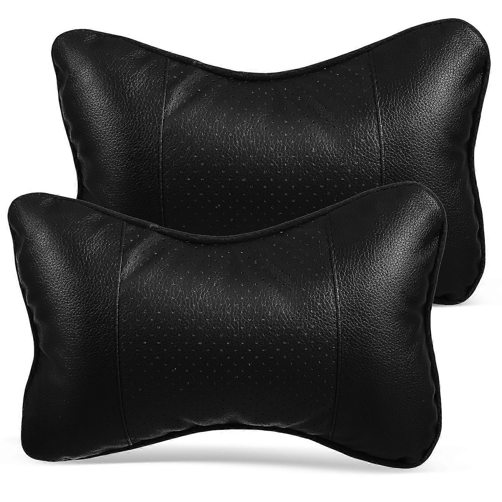 2pcs Car Neck Pillow Cushion for Comfortable Driving Long Journeys and Daily Commutes – Black Neck Support for Fatigue Relief
