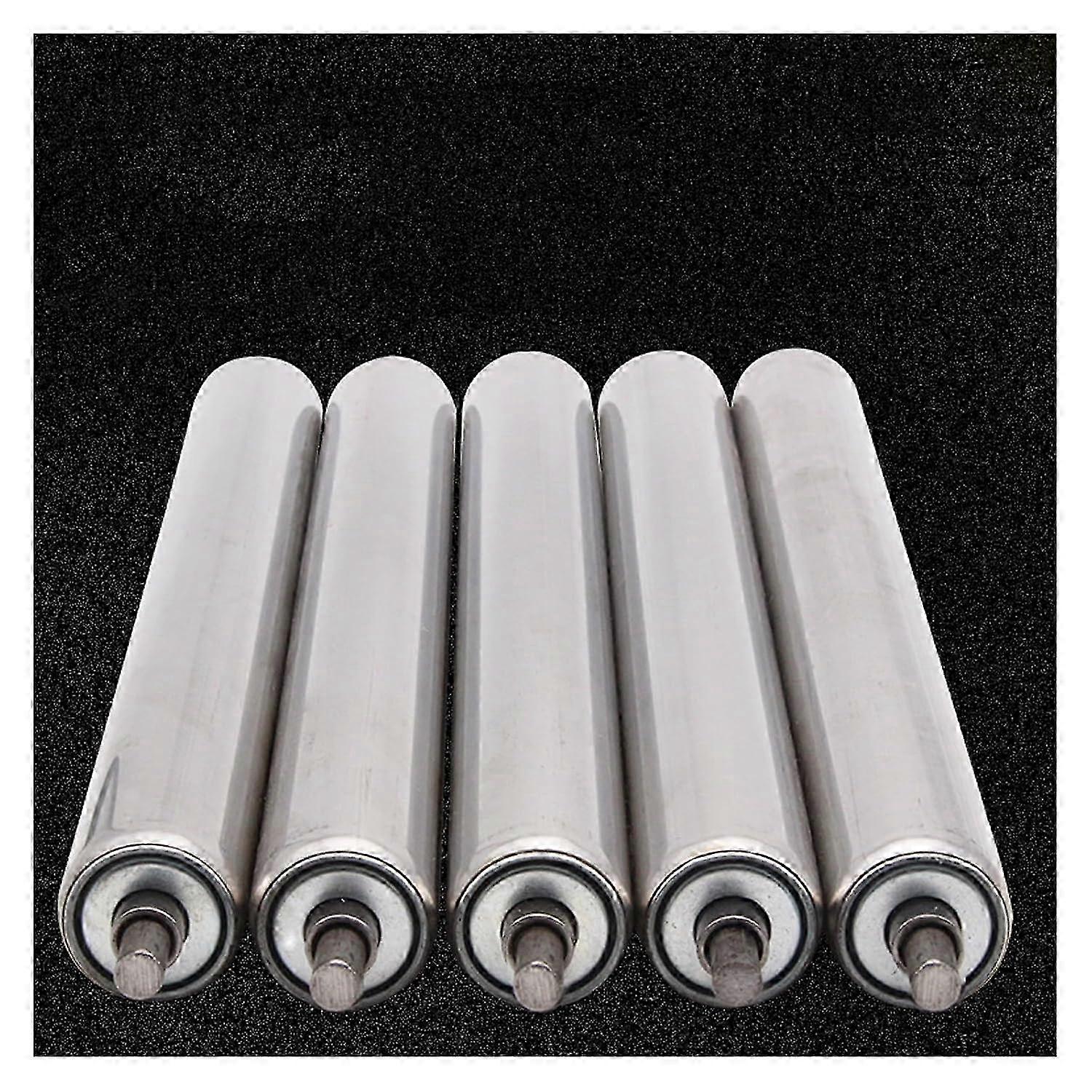 5 Pcs Galvanized Steel Gravity Roller, Steel Rollers For Conveyor Systems,