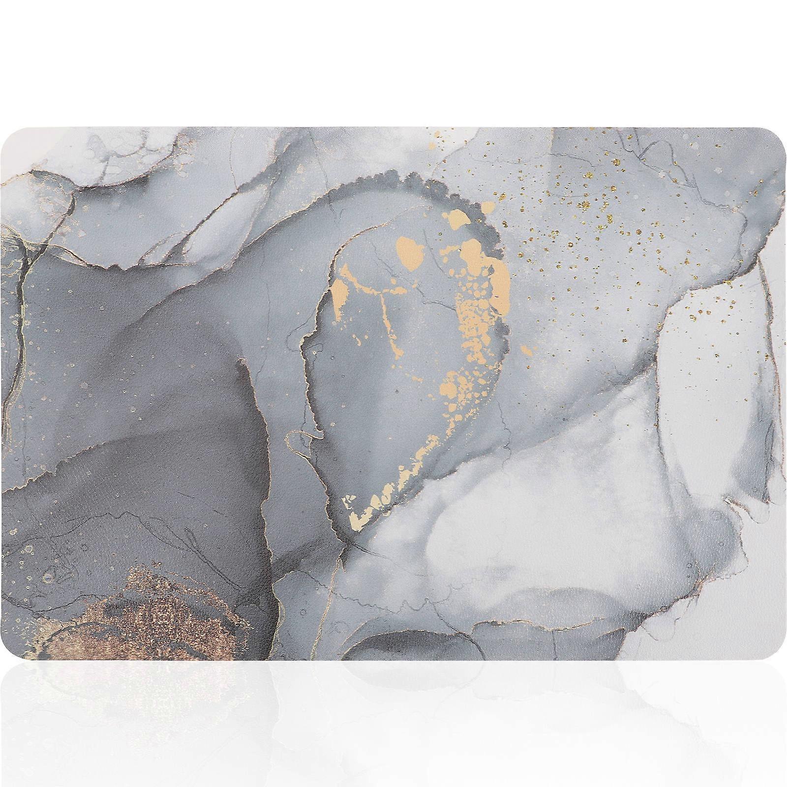 Modern Heat Resistant Marble Pattern Insulated Dining Table Mat Decorative Practical Tableware Accessory for Home and Restaurant Use