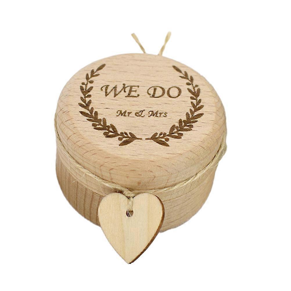 Mini Wedding Box Rustic Ring Bearer Box Vintage Style 5x5x3.5cm 1PC