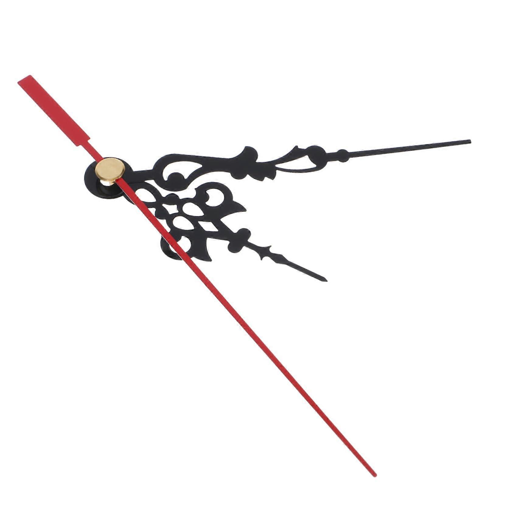 Zarte clock hands 10pack watch parts in black and red for crossstitching and crafts