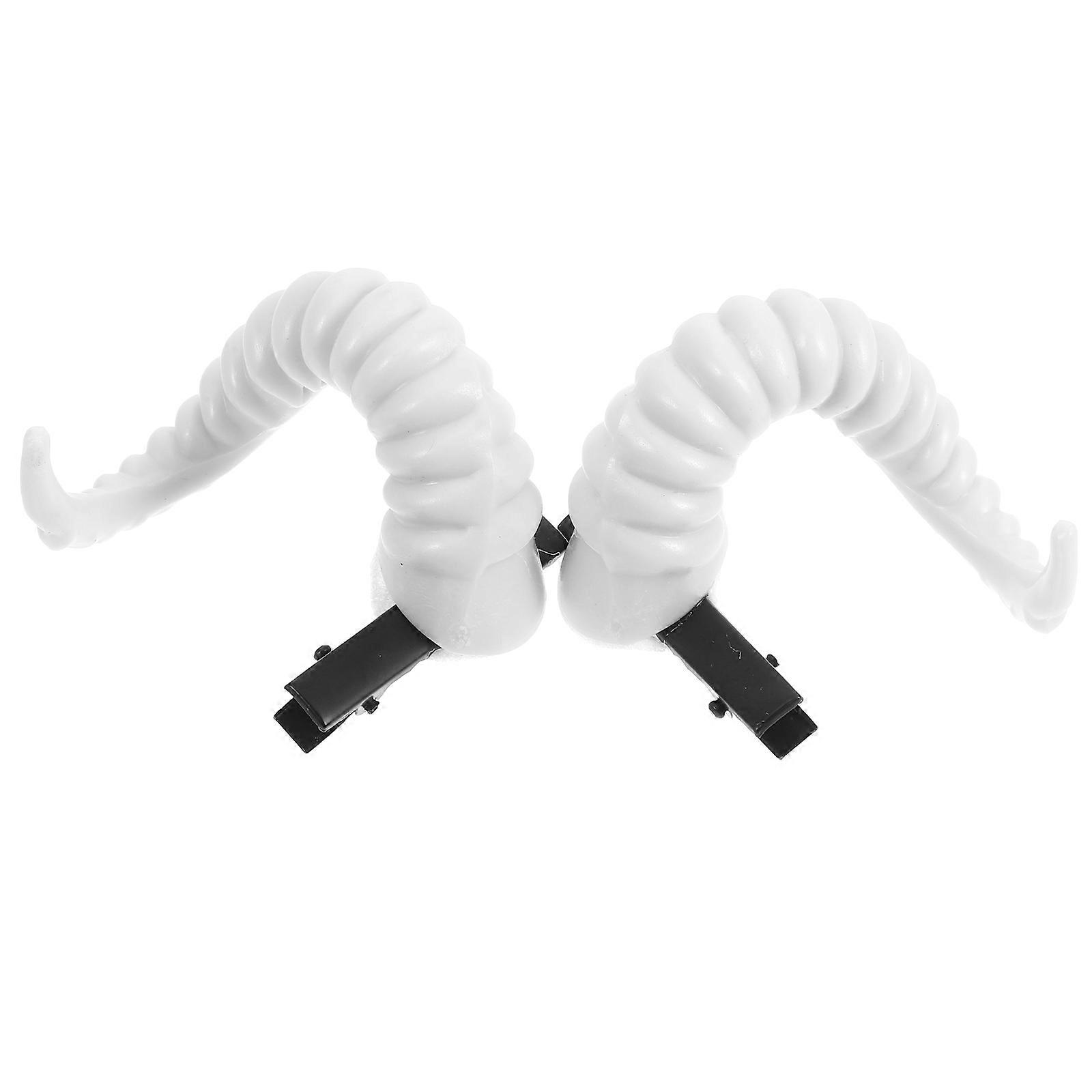 Here's a refined and engaging product description based on the input you provided:
**2pcs Hair Clips Durable Horn Barrettes for Halloween,