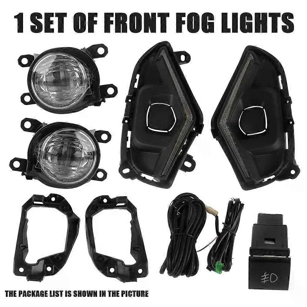 unique LED DRL Day Light For TOYOTA RAV4 2021 2022 2023 Daytime Running Light Fog Lamp Bezel Dynamic Sequential Turn Signal+Front bump