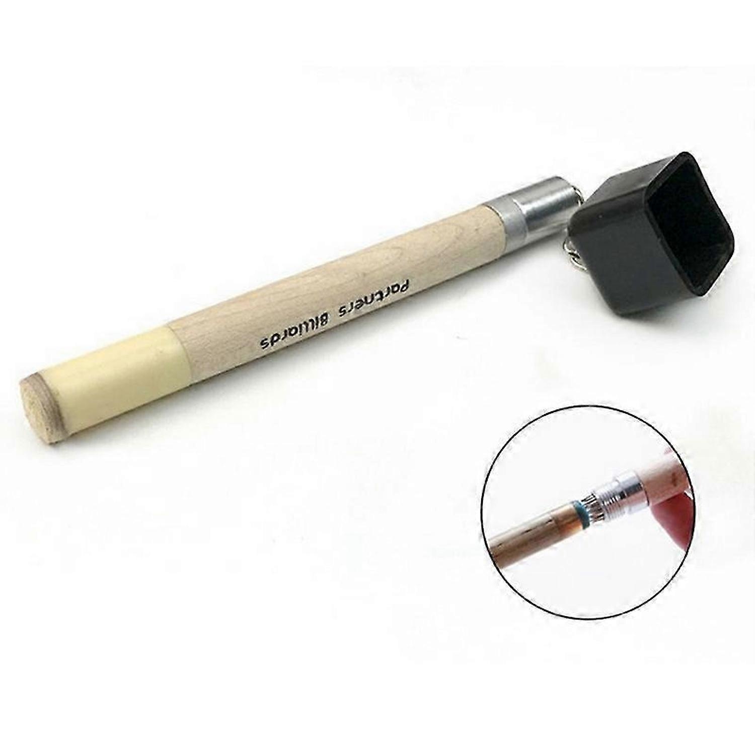2 in 1 Pocket Chalk Holder Prep Stick Billiard Snooker Pool Cue Tip Tool