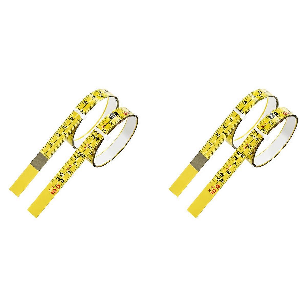 Right to Left Reading 100cm/39-Inch Imperial and Metric Ruler Tape