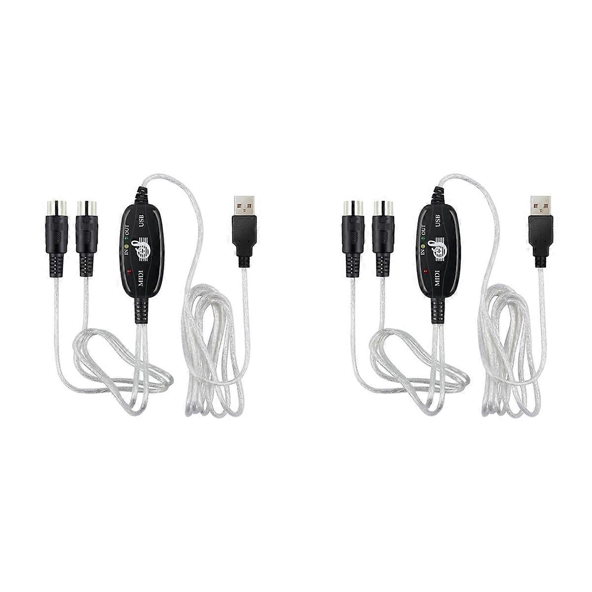 USB to MIDI 5Pin Cable Converter for Piano Electronic Instruments