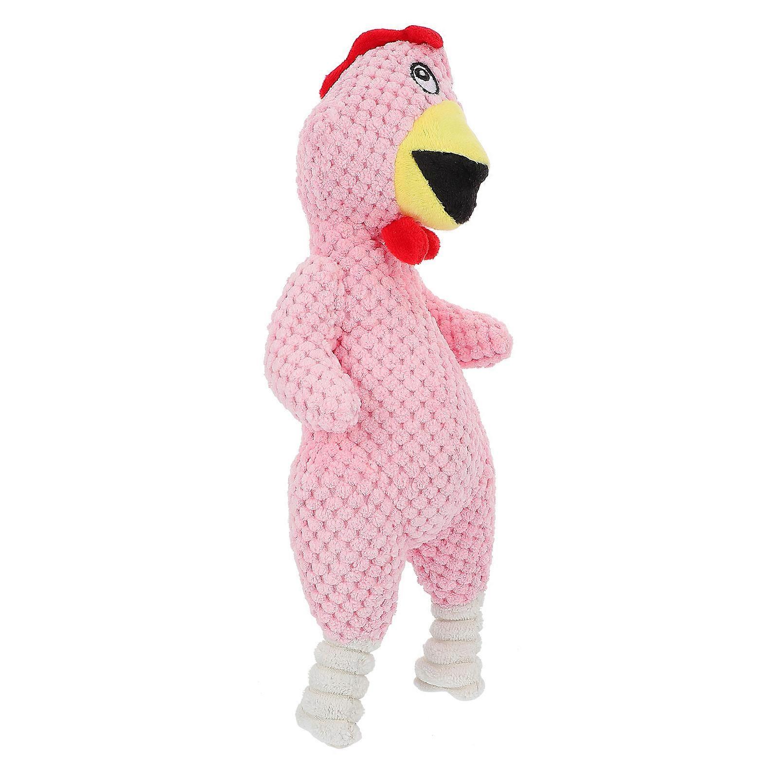 Pet Chew Toys Chick Dog Squeaky Toy Durable Biting Chewing For Home Pink 32.00X12.00X8.00CM 1Pack