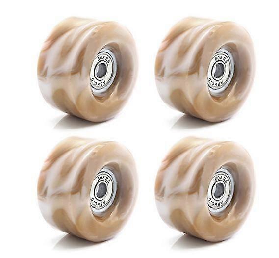 4 stk Rulleskøyte Hjul Quad Skate Hjul Erstatninger Inline Double-Row Retro Retro Skate Tilbehør for Trening og Fritid
