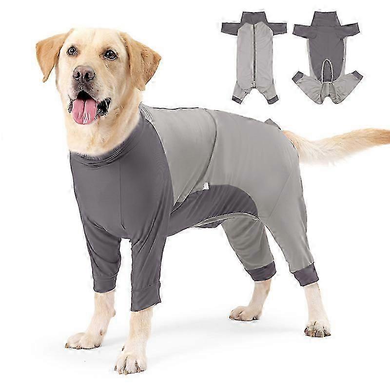 Dog summer four legged jacket with zipper design, breathable and high elasticity small and medium-sized dog pet clothing