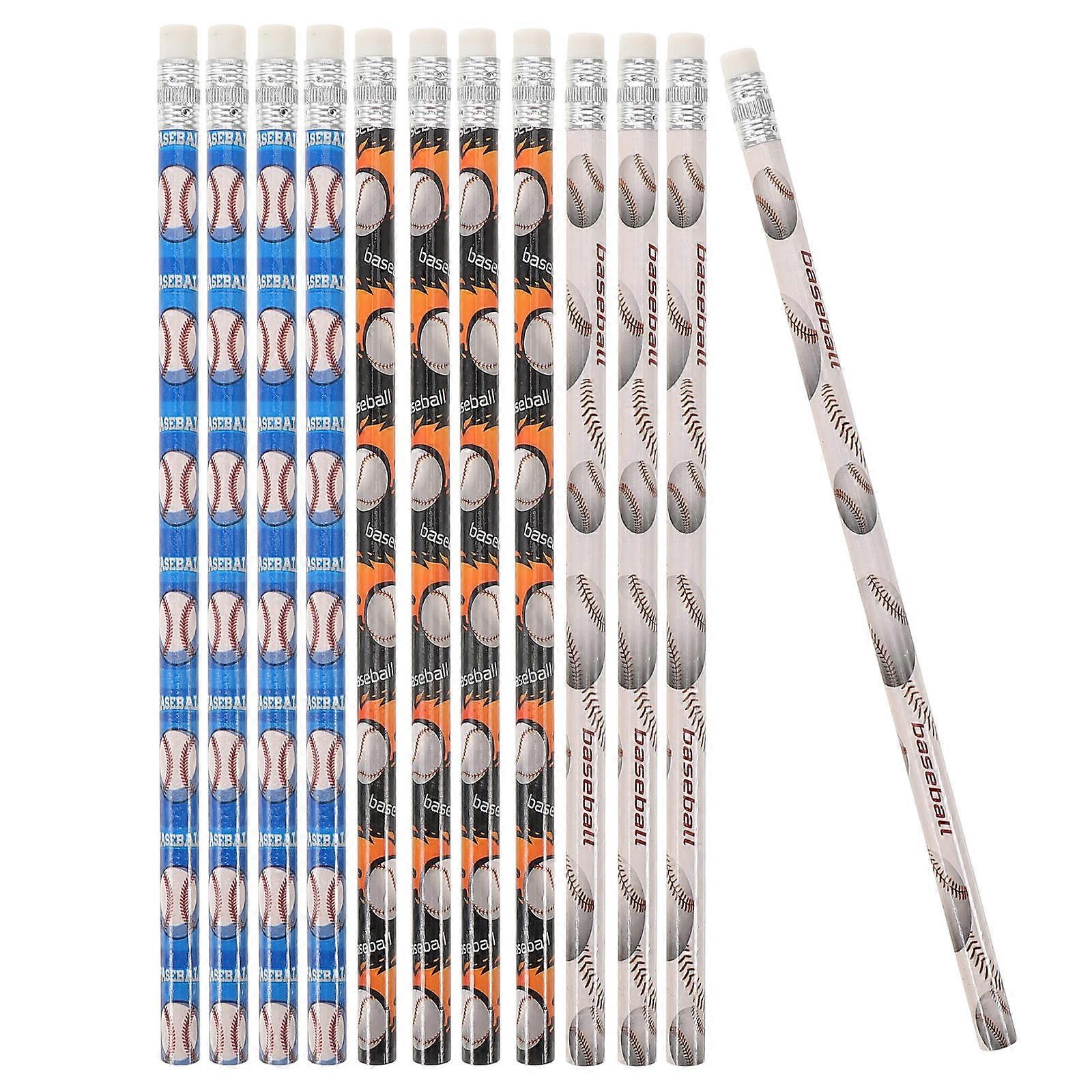 Wood Pencils For Sketching And Writing Learning Tools 12Pcs
