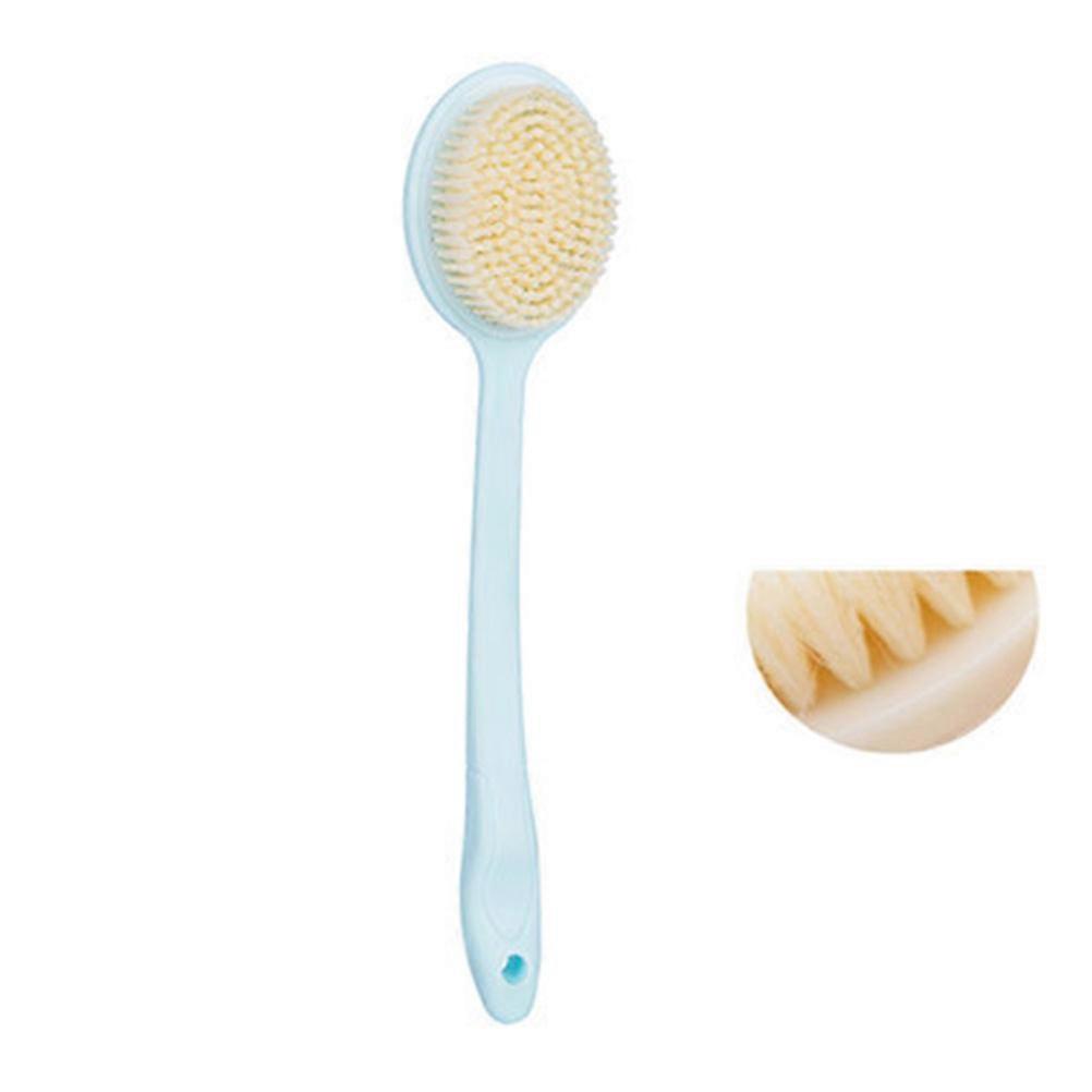 Back Scrub Brush Dust Removal Curved Handle Bathroom Use Assorted Color 2Pcs
