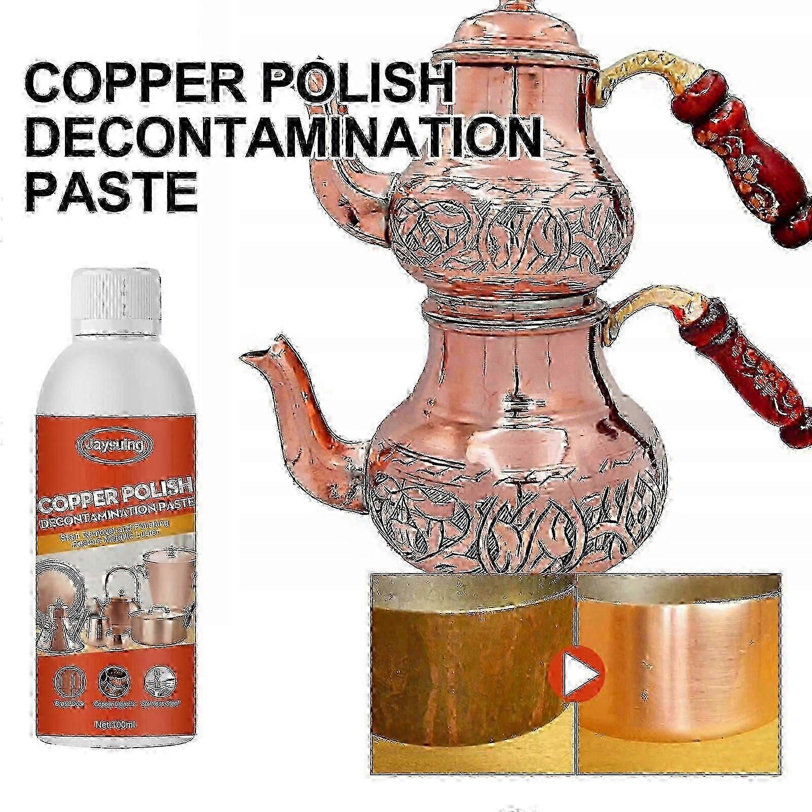 Copper Cleaner, Copper Pot Copper Ware Deoxidized Brass Red Copper Rust Removal Bright Cleaner