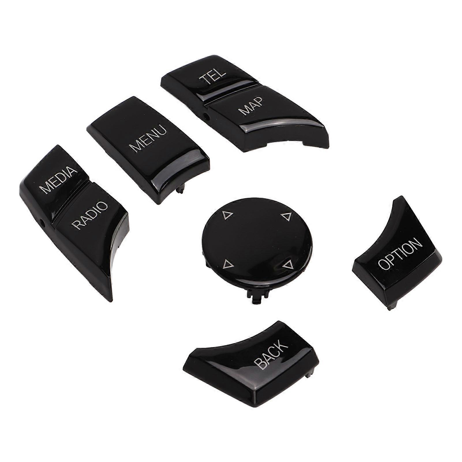Multimedia Control Button Piano Black Good Light Transmittance Fadeless for 3 Series F30 Lci Small Knob Type
