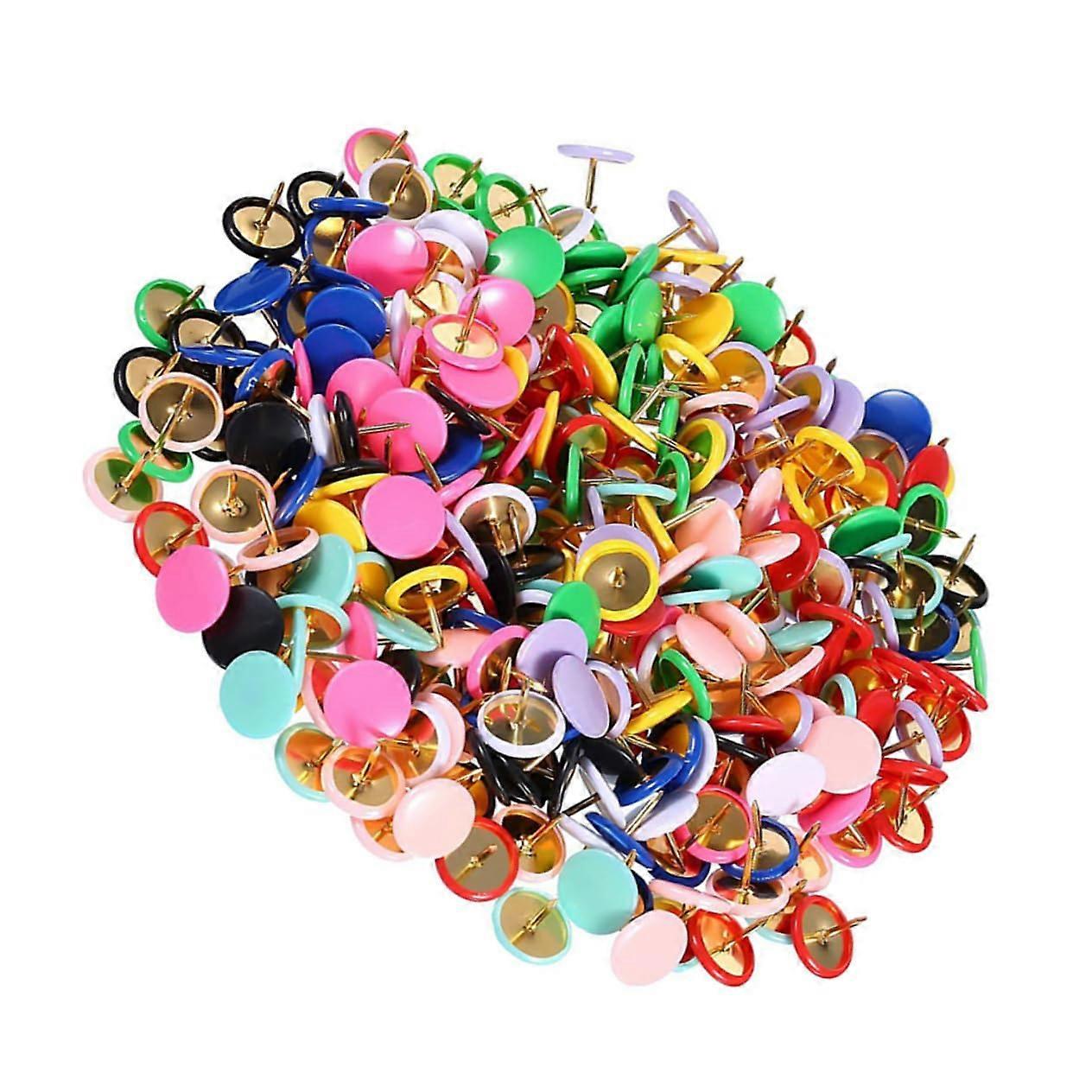 Pack of 300 Pattern Thumbtacks Round Head Pins Office Accessories Cork Board Decorative DIY