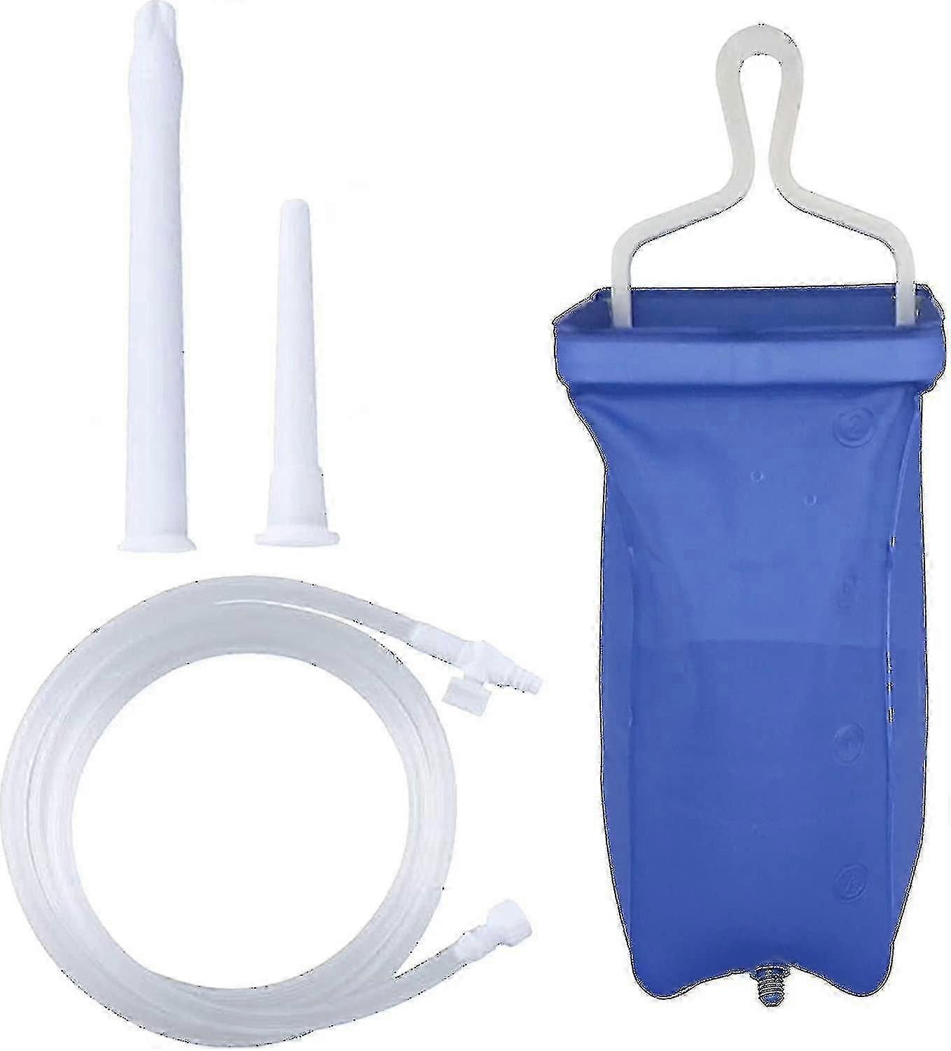 Enema Bag Kit Home Coffee Enema Irrigator Set Travel Enema Set For Mænd Og Kvinder Colon Rengøring 2 liter -bb