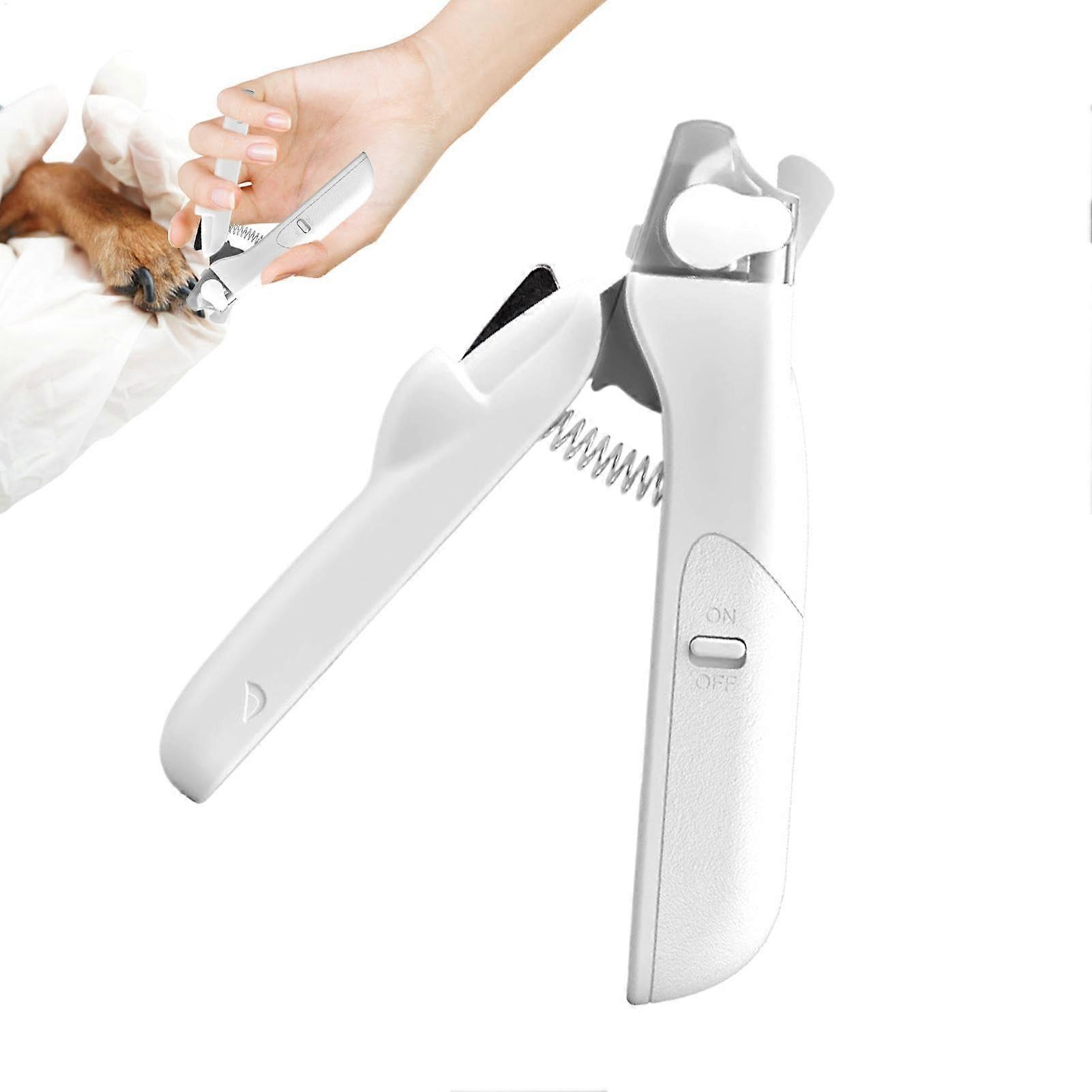 LED Pet Nail Clippers, Cat Claw Clippers, Safe Toenail File for Rabbits, Cats