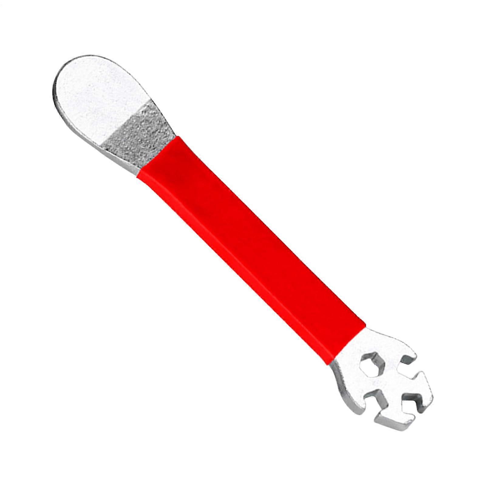 Wrench Bicycles Rim Correct Tool Long Handle Adjustable Professional Spanner Precision Cycling Maintenance Red