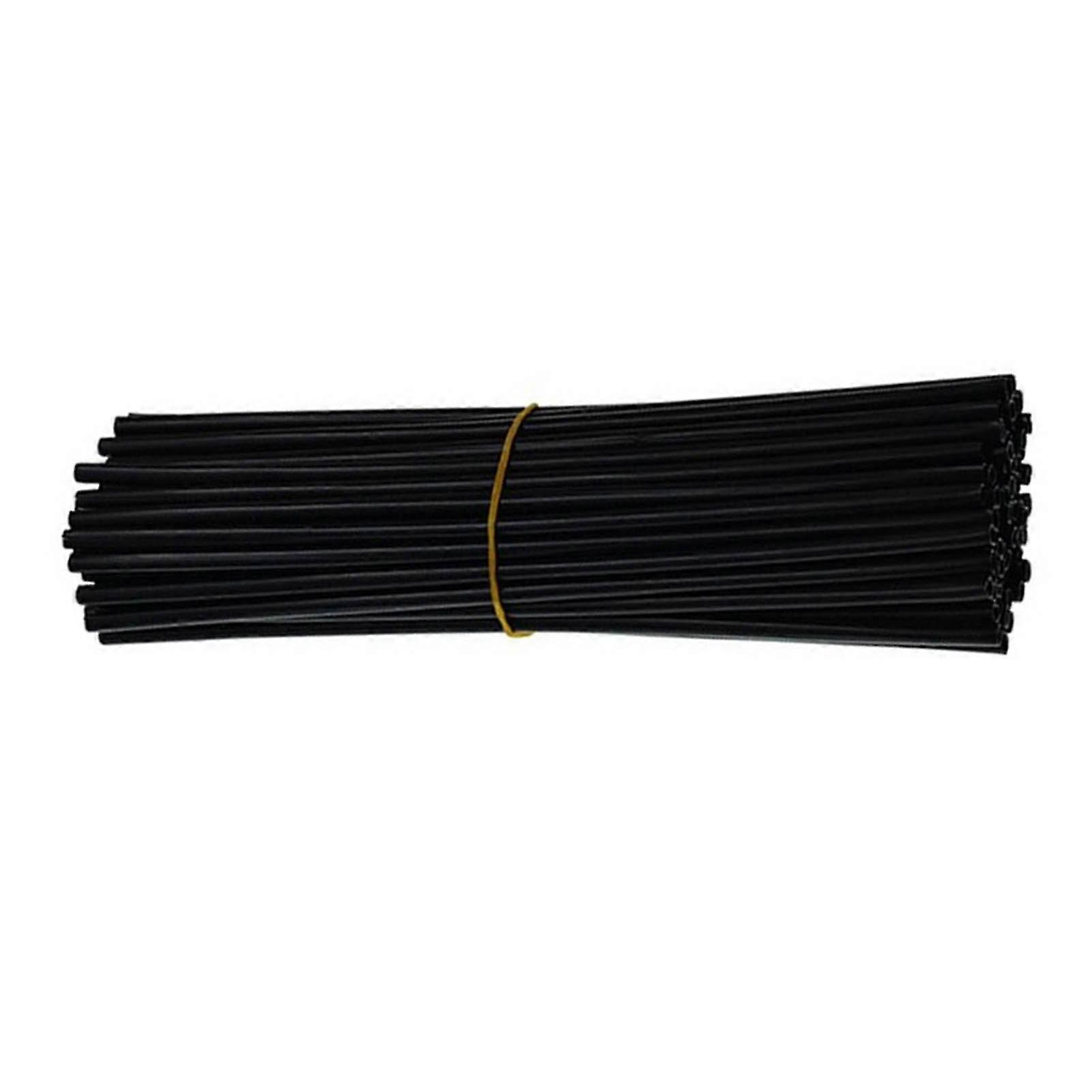 72pcs Bicycle Spoke Skins Decorative Universal Wheel Spoke Wraps Trim for Mountain Dirt Bike Black