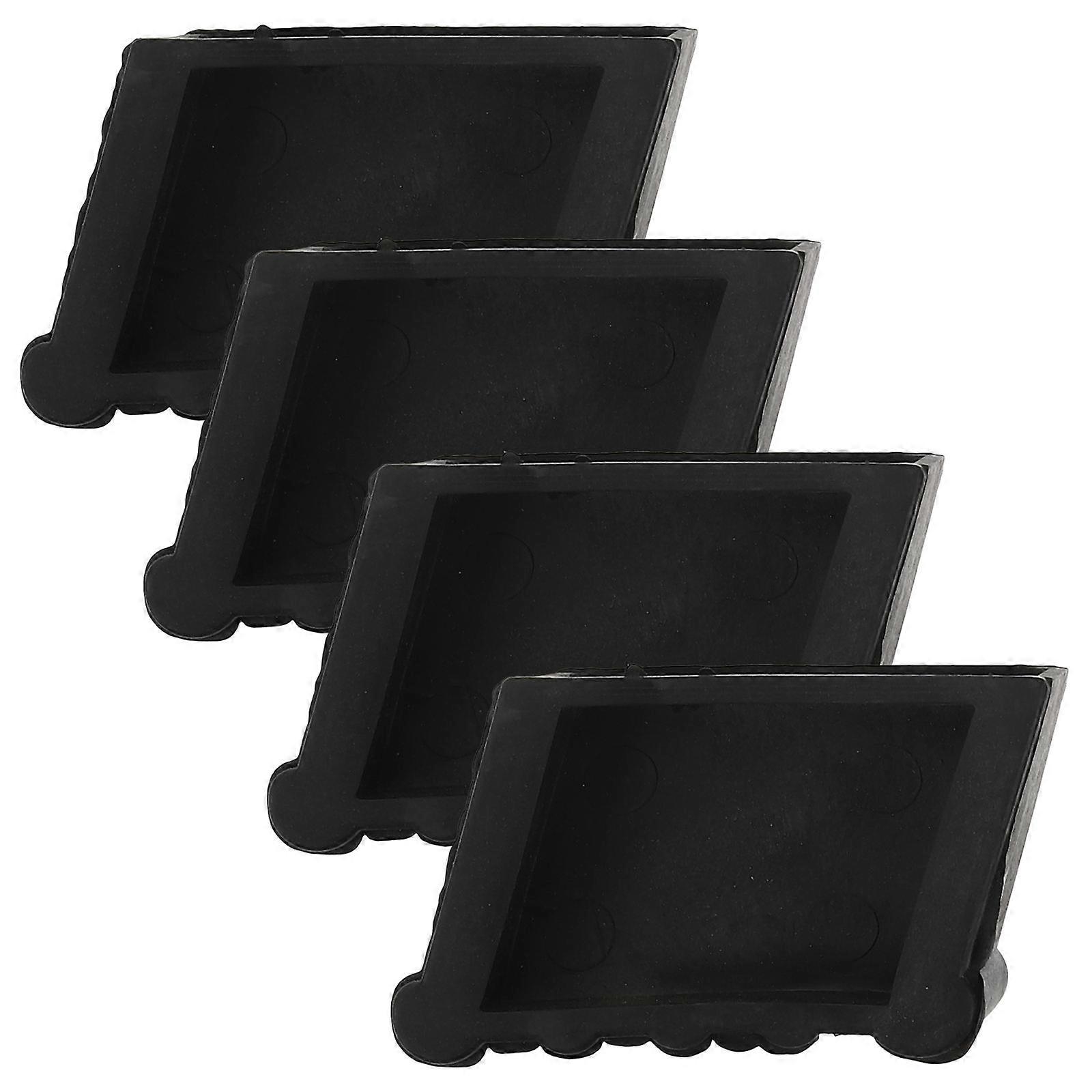 4pcs Non Slip Rubber Ladder Feet Pads Durable Temperature Resistant Protectors for Home Ladders Stability & Floor Protection