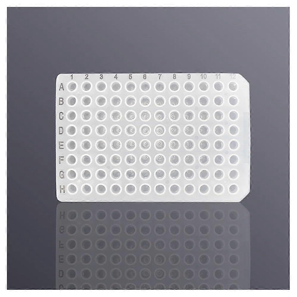 10 pieces 96well PCR microplates transparent tubes 0.1 ml 0.2 ml (0.1ml no skirt)