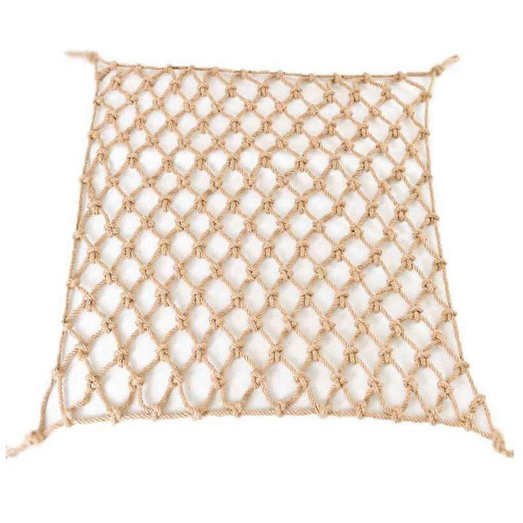 Hemp Rope Decorative Net NonSlip Plant Climbing Net 4mm 10cm 2x2m