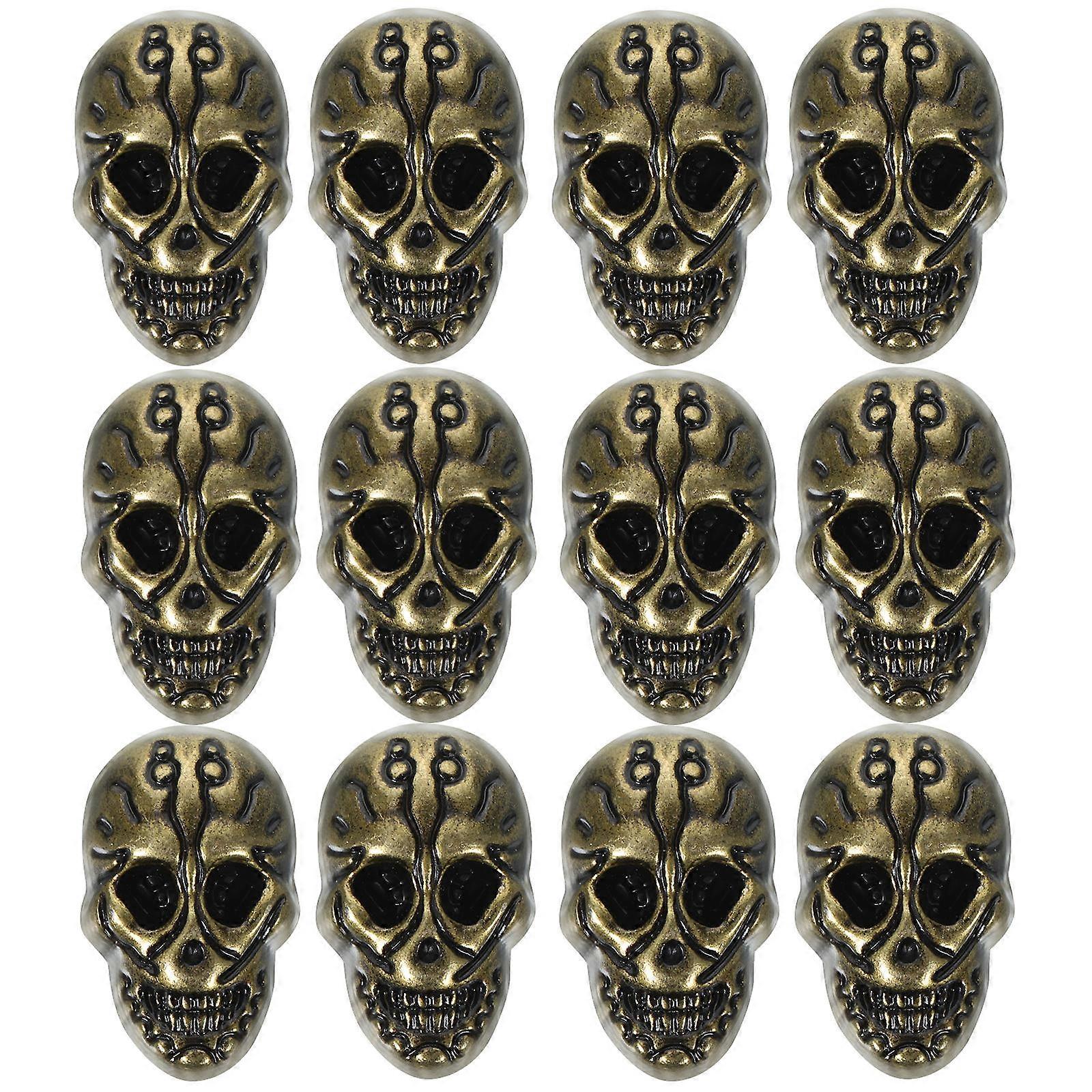 Spikes For Crafts Punk Skull Studs Clothing Decoration 2X1.5cm 20Pcs