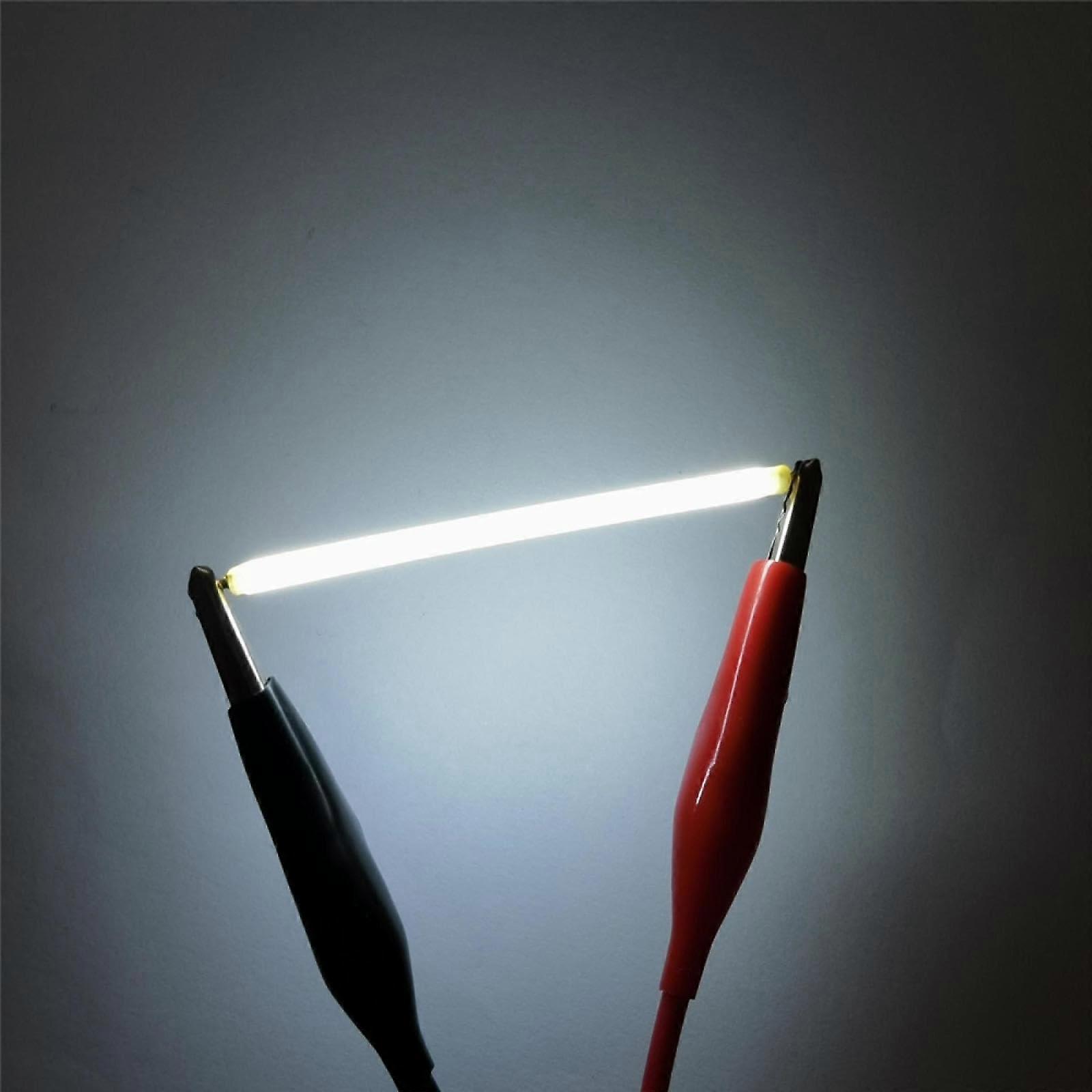 LED Ceramic Filament 18.5/26/38/54/68mm, 3V Hard Filament, Retro Tungsten Look, 6500K, 6 Pack