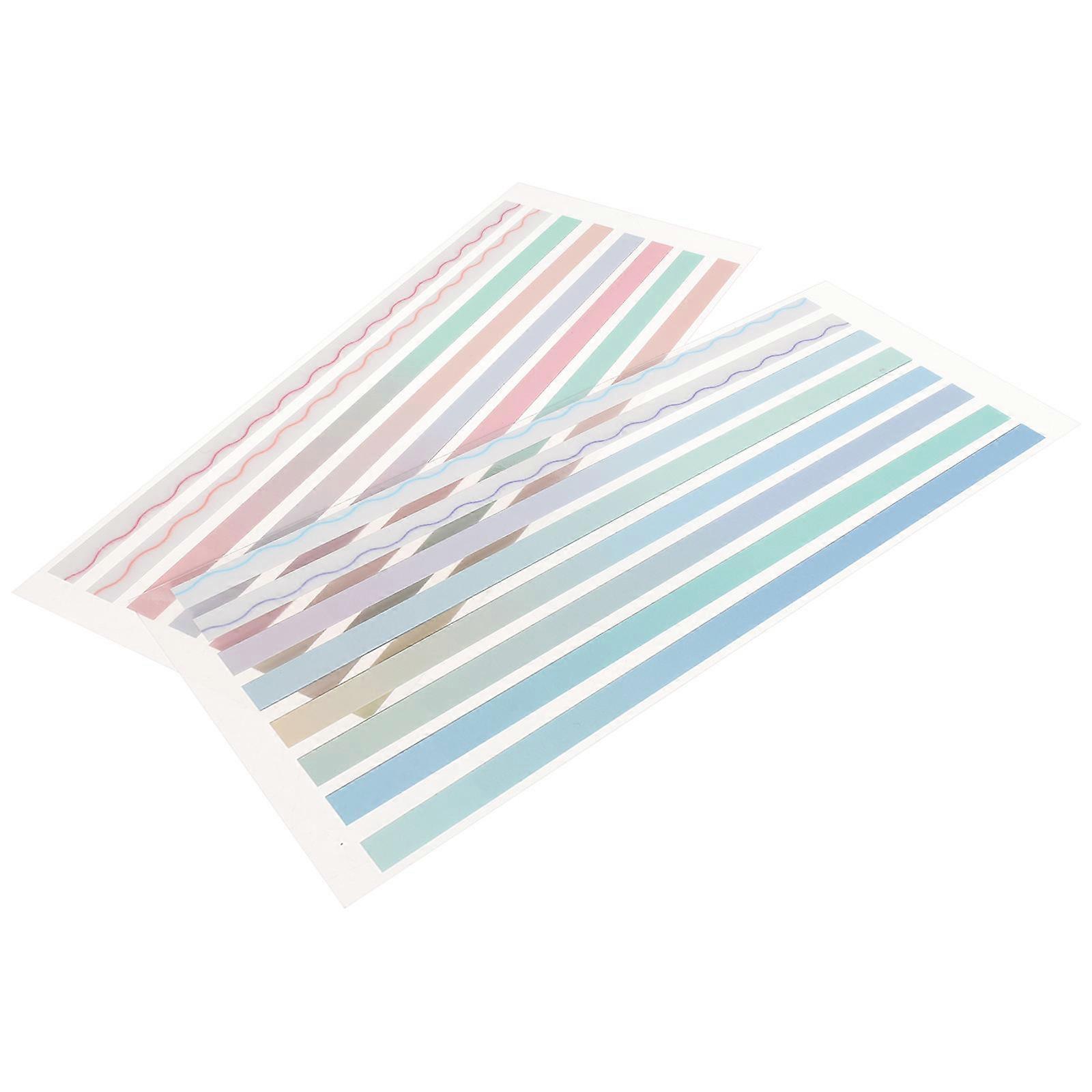 Bookmark Tabs Adhesive Page Tabs Reusable Long Strips For Reading Study 2 Sets