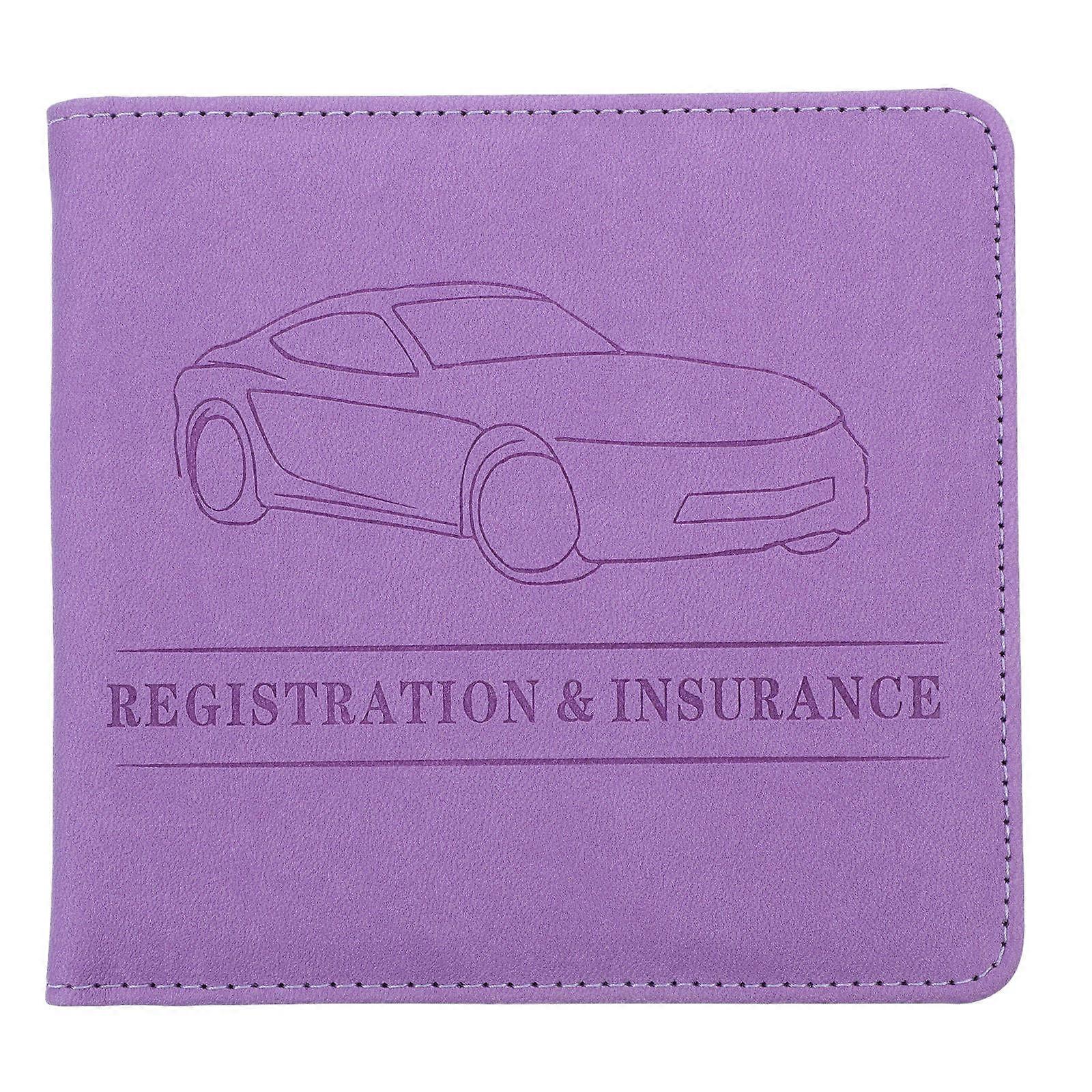 Car Insurance Card Holder Car Paperwork Organizer Practical Design Wear Resistance Moisture Protection 1Set