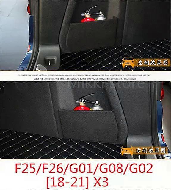 Car Storage Sides Trunk Partition Fit For BMW X1 X2 X3 X4 X5 F15 F16 F39 F25 F26 F48 G01 G02 G08 Auto Organizer Bag Box Accessories