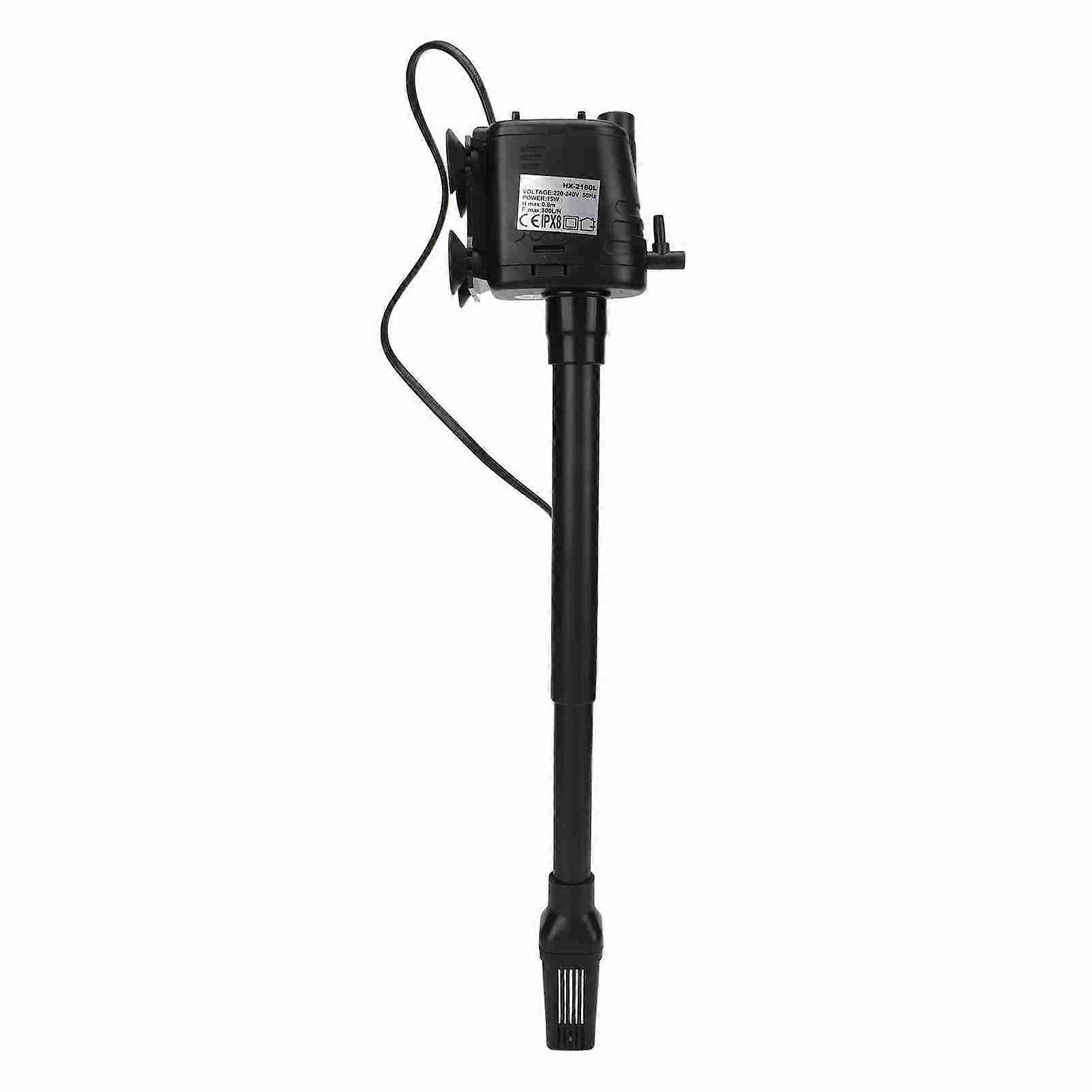 Pompe de filtration d’aquarium 3 en 1 Circulation Filtration Oxygénation Silencieux Aquarium Pompe à eau submersible