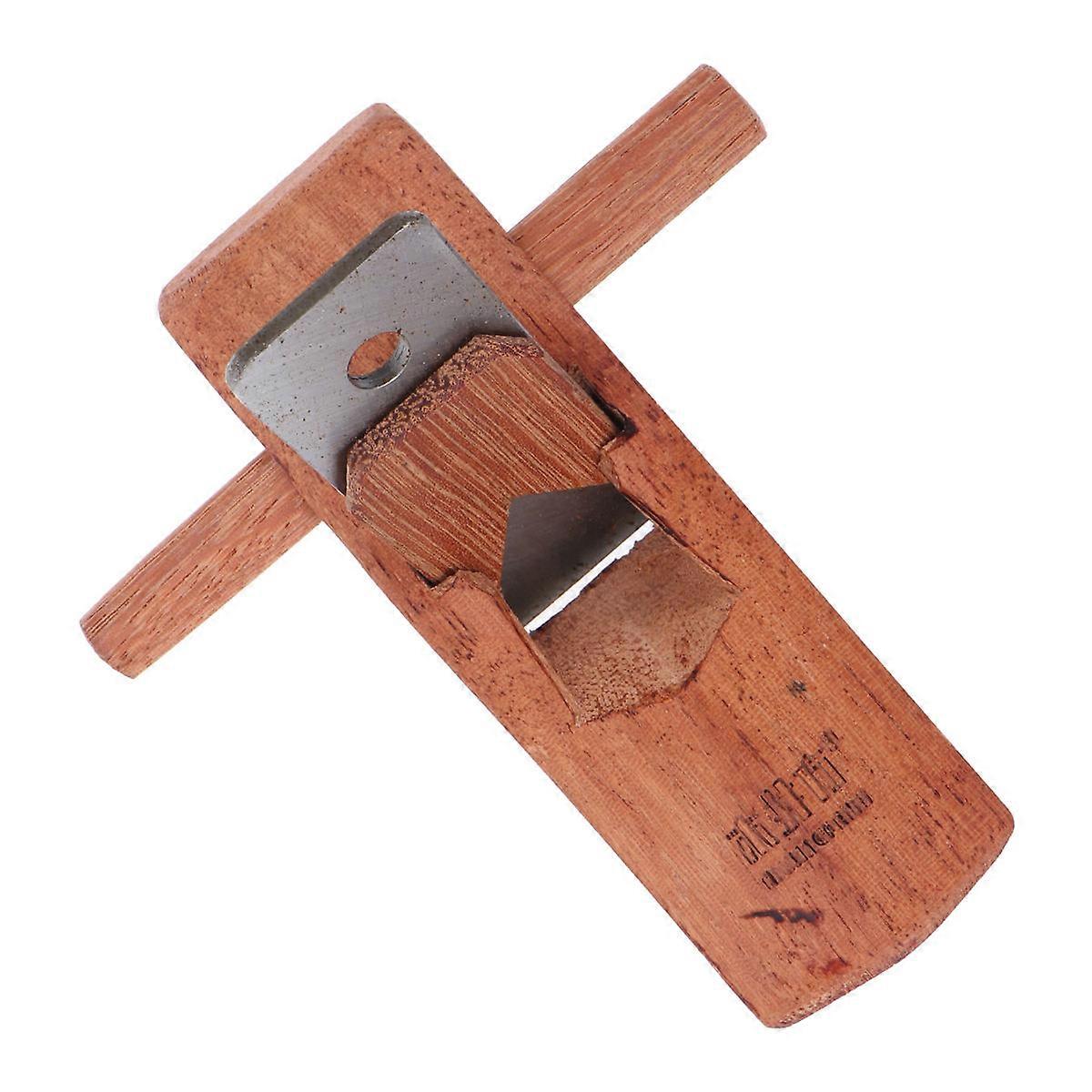 Wood Planers Manual Woodworking Planer with Handle 127mm Coffee Color Cutting Woodworking Tools 1Pack