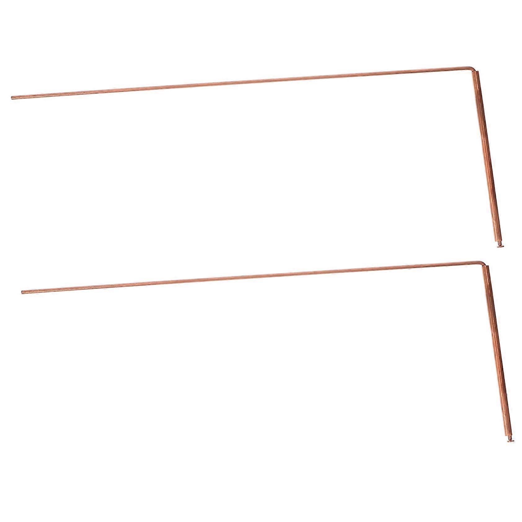 2 Pieces Portable Dowsing Rods Brass for Ghost Exploration, Water Detection, and Treasure Hunting, Reusable and Durable, Easy to Use and Transport.