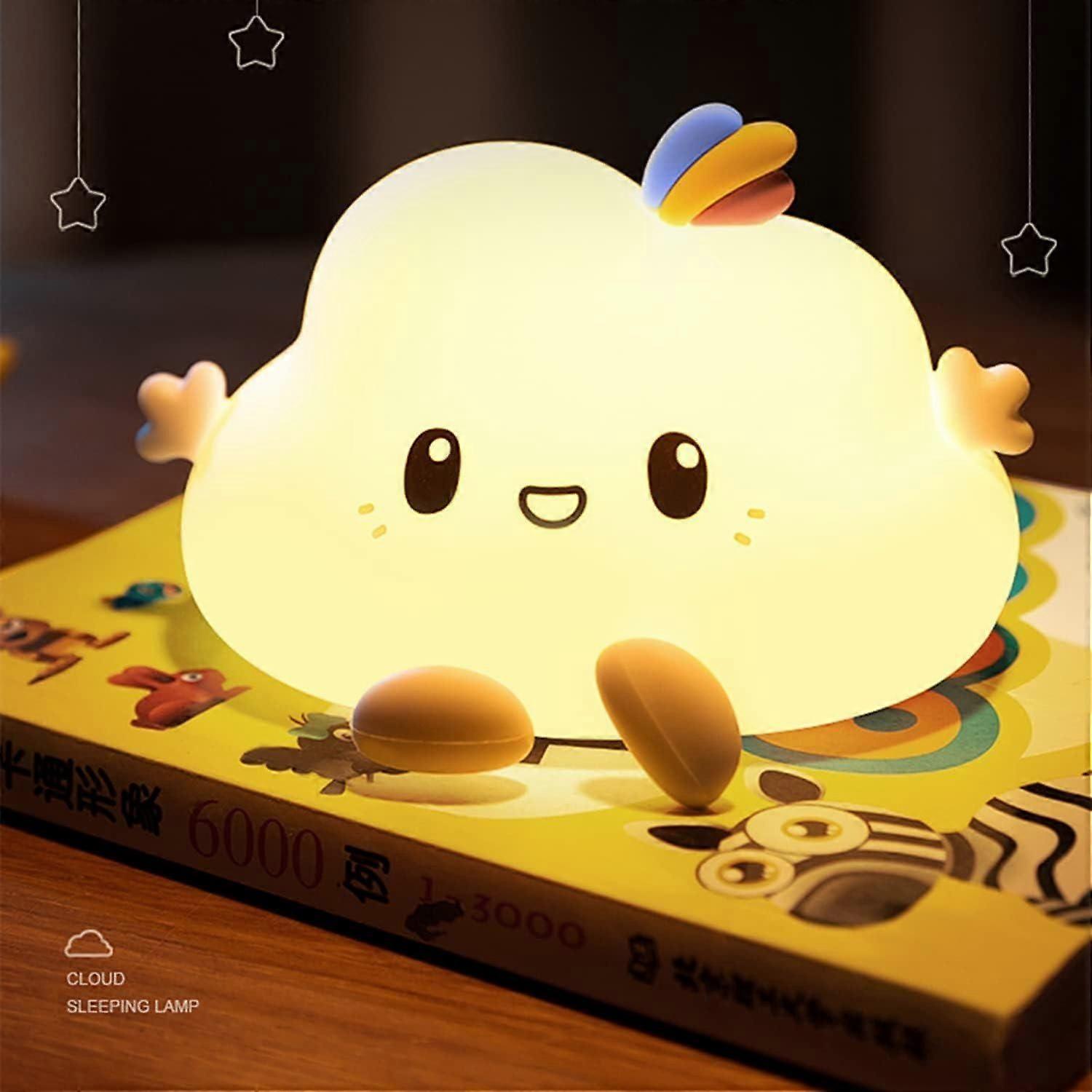 ضوء ليلي سحابي لطيف للأطفال ، مصباح سيليكون متغير اللون 7 ، هدية عيد الميلاد المثالية وديكور الغرفة للأطفال الصغار الفتيات المراهقات