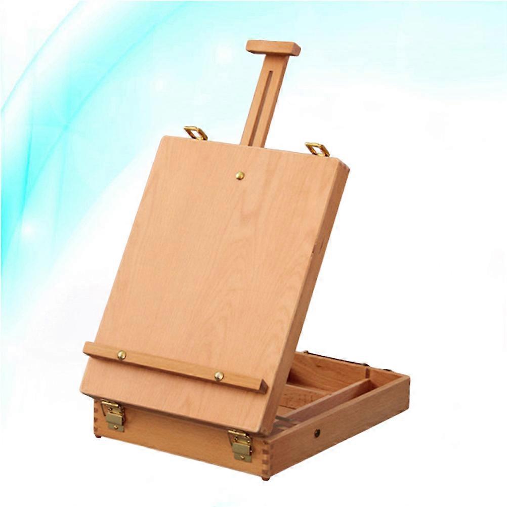 Table Top Easel With Storage Wooden Table Easel Adjustable Portability Advanced Users 1Pcs