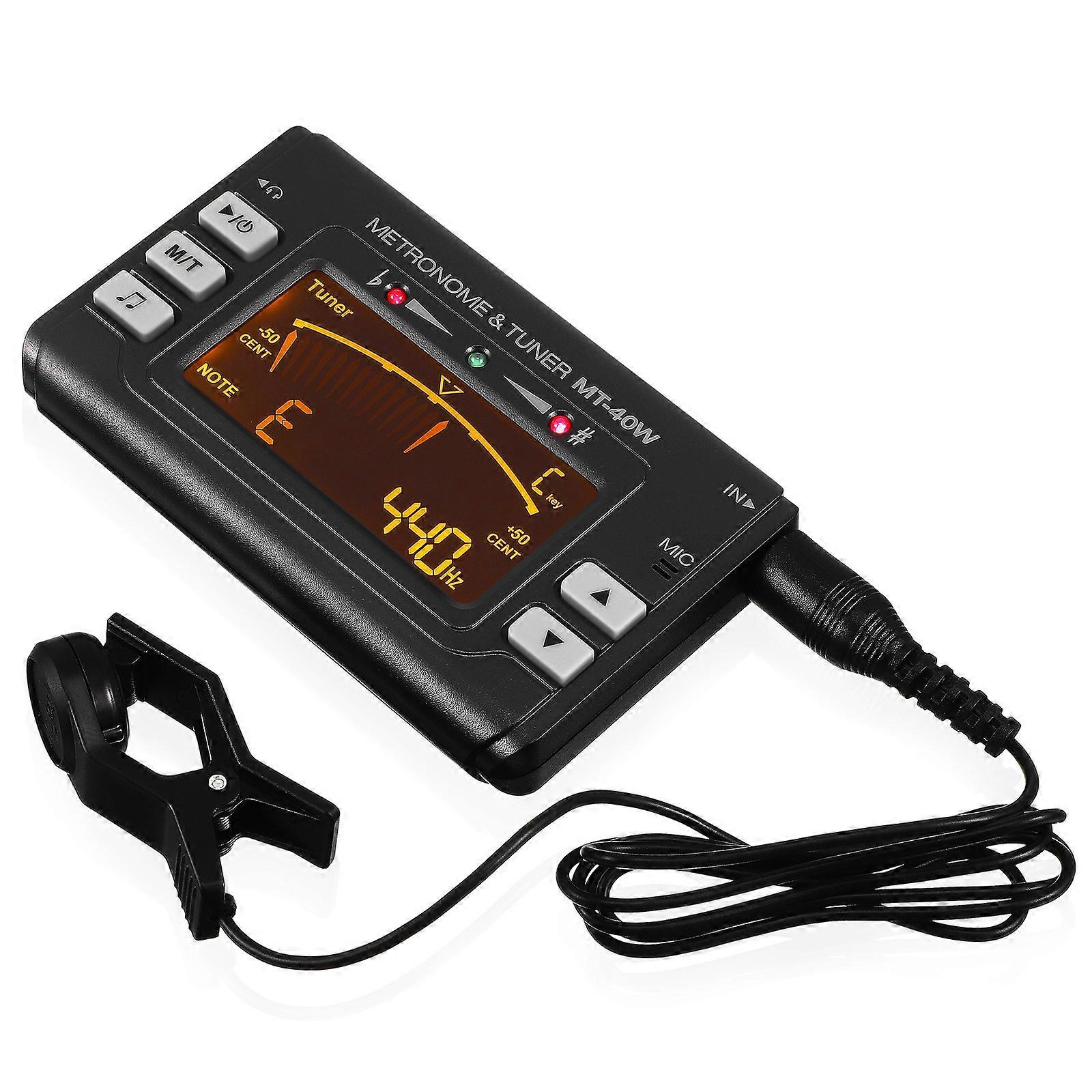 Guitar Tuner Mini Portable Tuner For Musicians And Students Abs Material 10.70X6.50X1.00CM Easy To Use 1Set