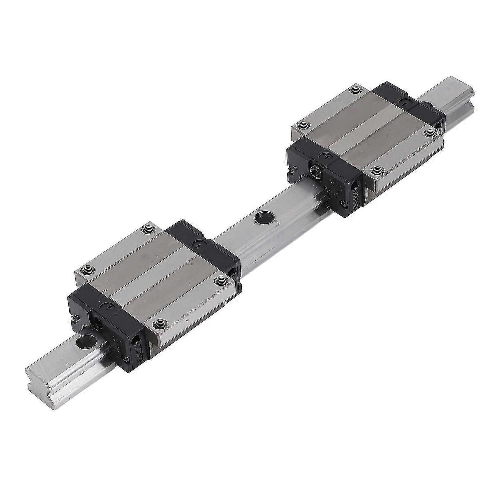 Linear Sliding Guideway with 2PCS HGW20CC Blocks - 300mm Bearing Steel Linear Guide Rail for CNC Machinery & Precision Applications