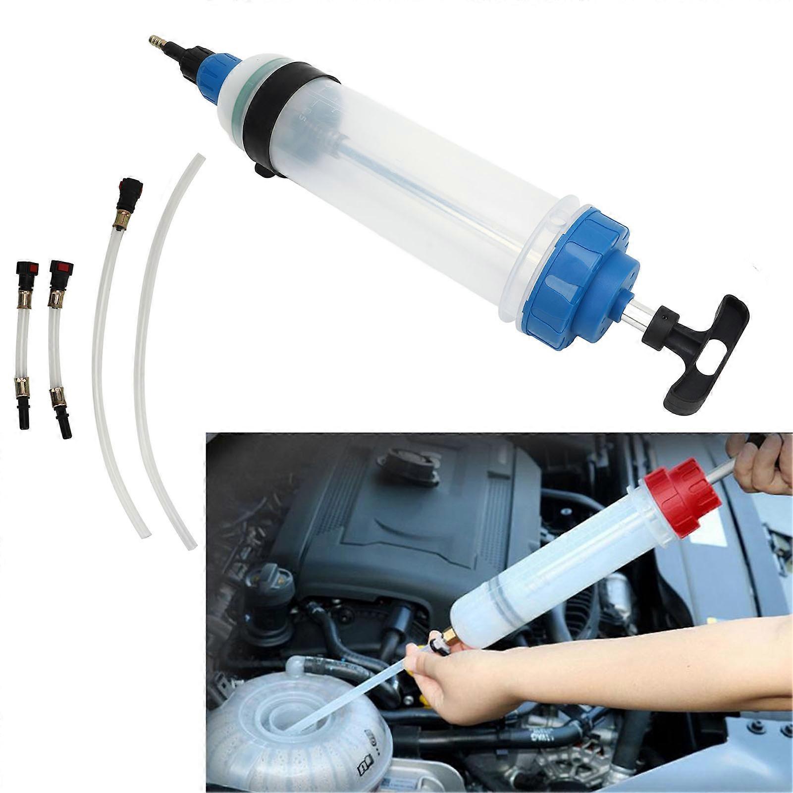 1.5L Fluid Extractor Automotive Engine Fluid Filling Syringe Oil Fluid Extractor Transfer Pump with Quick Release Connector 