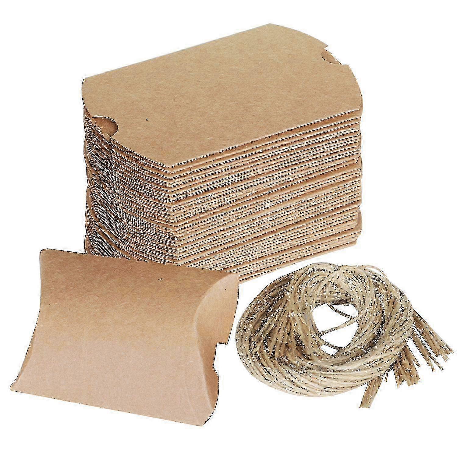 Wedding Favor DIY Kit 100PC Rustic Boxes with Twine for Personalization - By TRIXES 2025