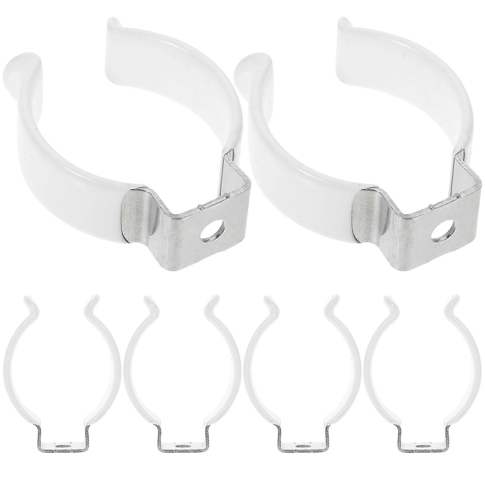 Lights Bracket T12 U Clips U-Shaped 4.70X3.40X1.50CM Fixing Led Bulb 6Pcs