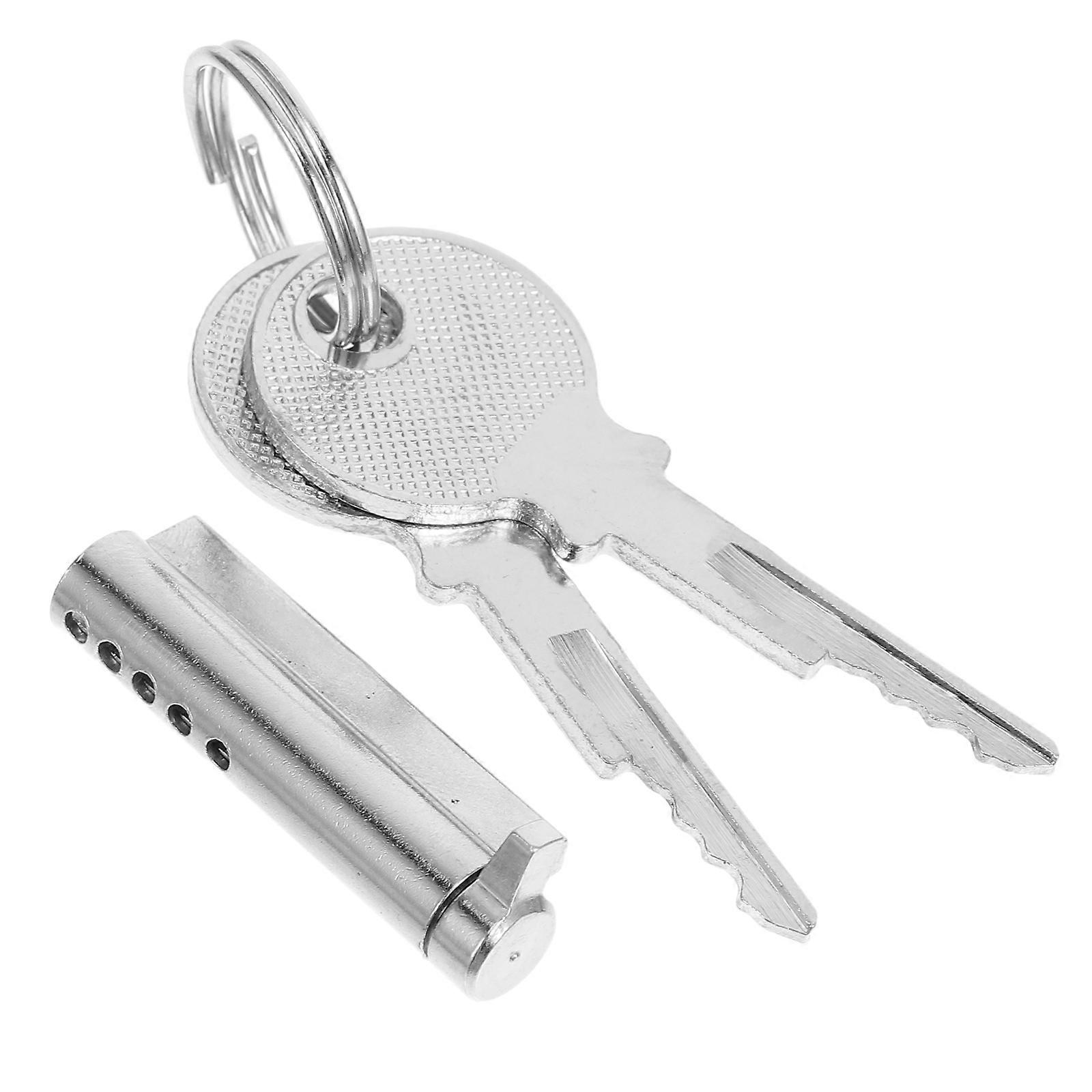 Freezer Door Lock Cylinder 35mm with 2 Keys Heavy Duty Refrigerator Cabinet Hardware for Glass Fridge Doors in Stores and Supermarkets