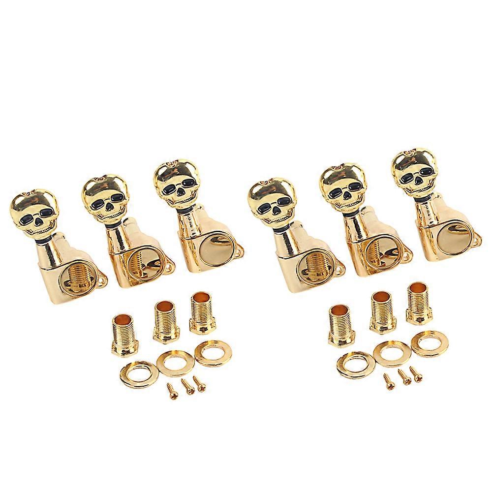 Guitar String Peg Tuners Bass Tuning Pegs Improve Sound Metal Golden 1Set