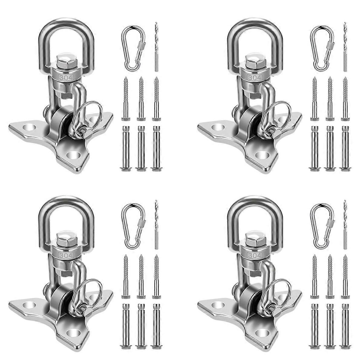 4X Ceiling Hook Hanging Chair,Heavy Duty Ceiling Bracket Swing Hook Swing Up to 450 KG Ceiling Hook