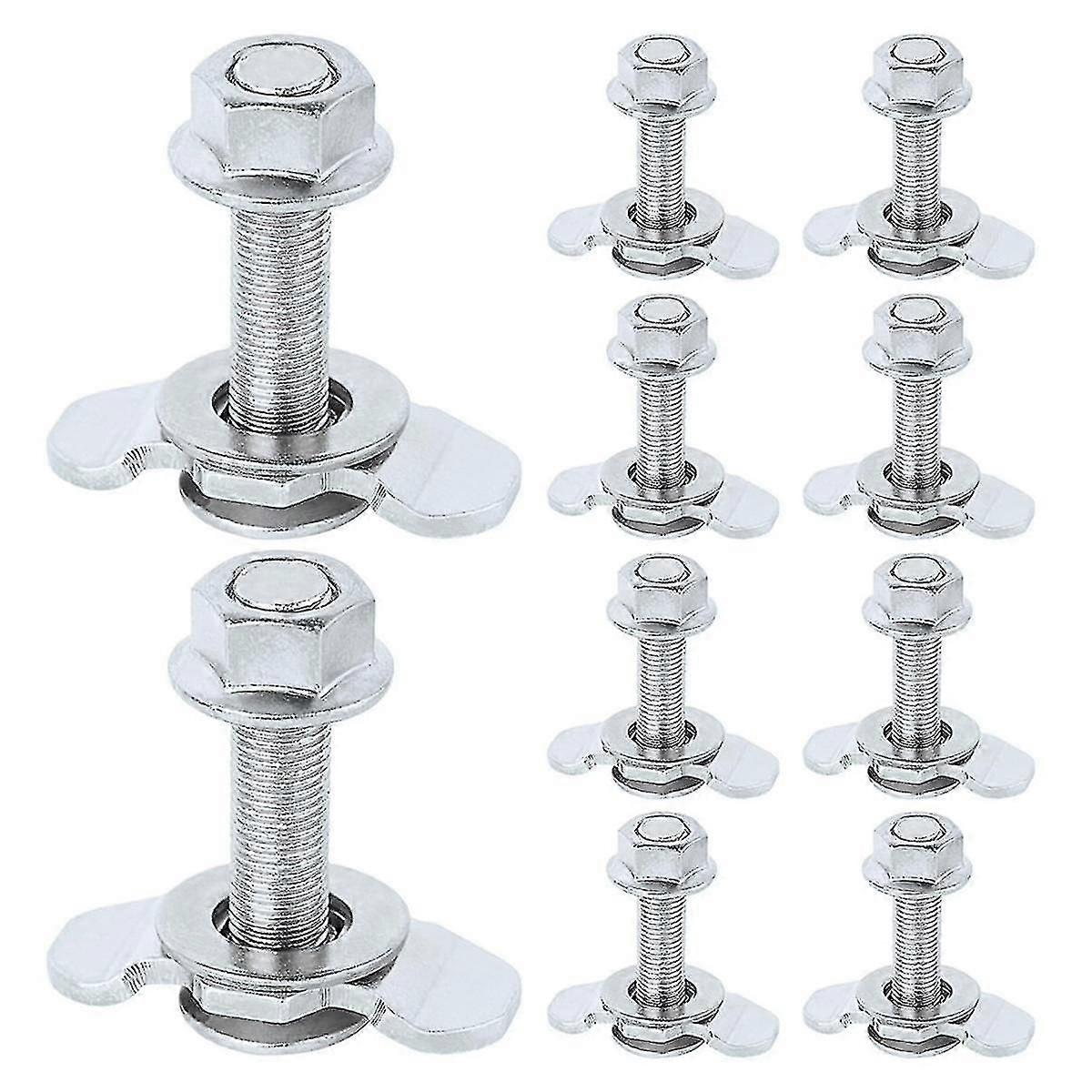 Raccords de goujon filetés pour rail en L Raccord de cosse à double goujon fileté vers le bas, utilisé avec les rails de rail en L, argent