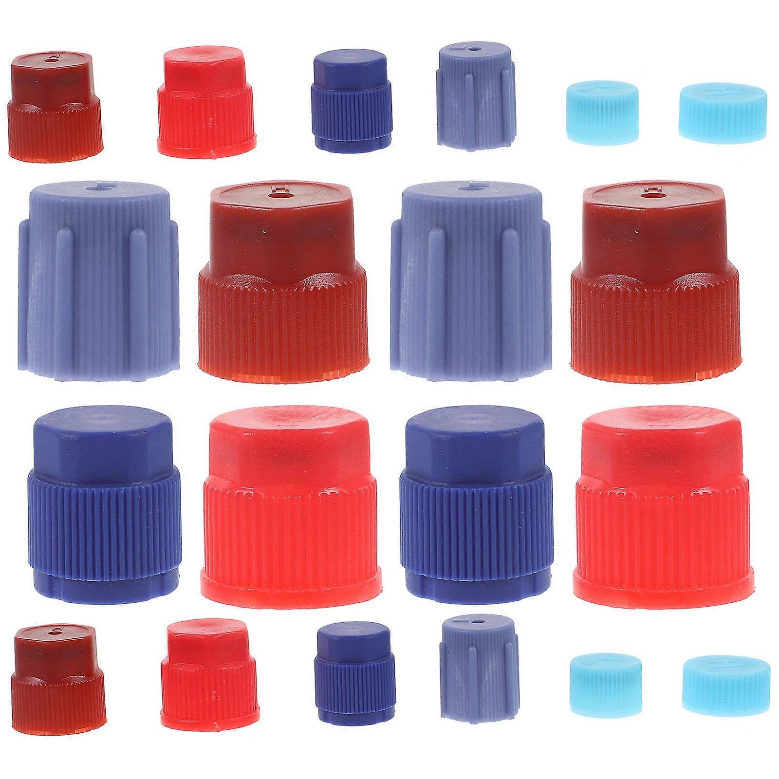 Air Conditioning Valve Cap Air Conditioning Valve Core For Maintenance 20Pcs